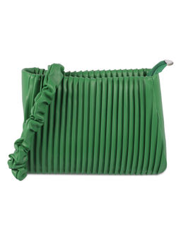 Mochi - Solid Green Casual Sling & Cross Bag
