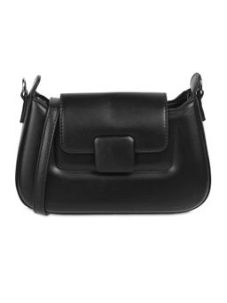 Mochi - Solid Black Casual Sling & Cross Bag