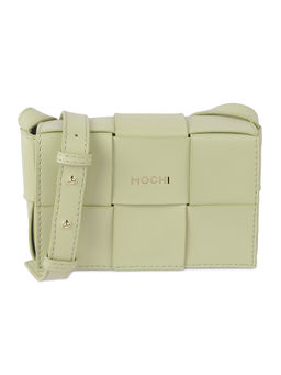 Mochi - Solid Green Casual Sling & Cross Bag with Pouch (Set of 2)
