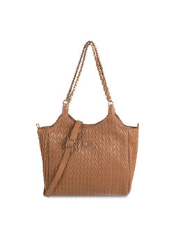 Mochi - Solid Brown Casual Shoulder Bag with Detachable Sling