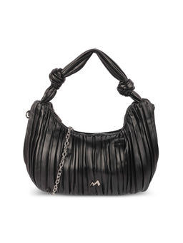 Metro - Women Casual Black Shoulder Bag with Detachable Sling