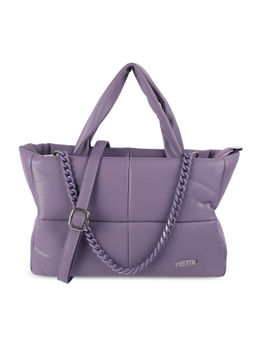 Metro - Women Casual Purple Handbag with Detachable Sling