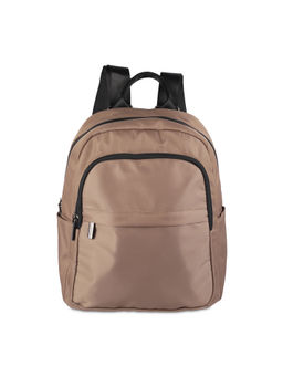 Mochi - Solid Beige Casual Backpacks