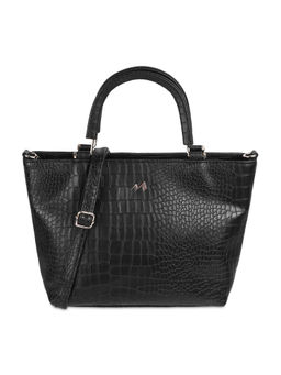 Metro - Women Casual Black Handbag with Detachable Sling