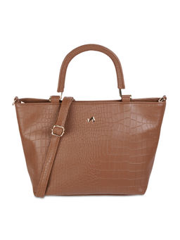 Metro - Women Casual Tan Handbag with Detachable Sling