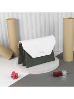 Mochi - Solid Green Casual Sling & Cross Bag