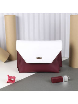 Mochi - Solid Maroon Casual Sling & Cross Bag