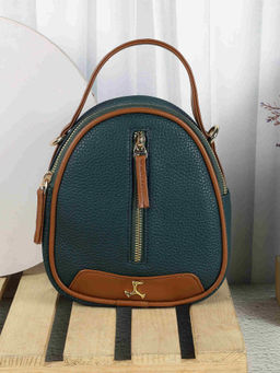 Mochi - Women Casual Green Backpacks