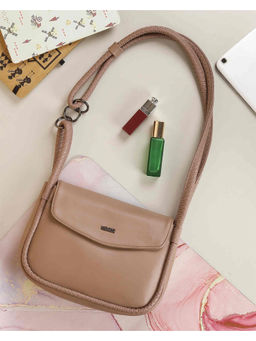 Mochi - Women Casual Beige Sling & Cross Bag