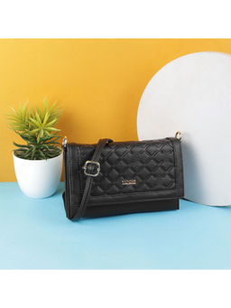 Mochi - Solid Black Casual Sling Bag