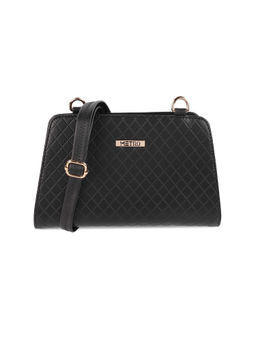 Metro - Solid Black Casual Sling Bag