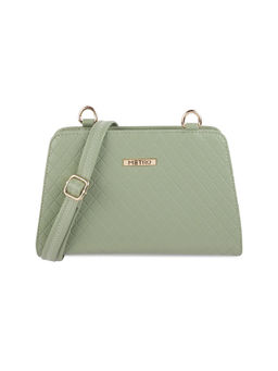 Metro - Solid Green Casual Sling Bag