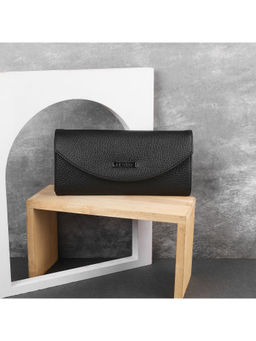 Metro - Solid Black Casual Wallet