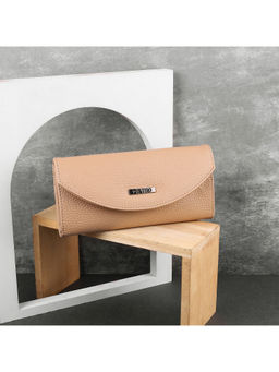 Metro - Solid Beige Casual Wallet