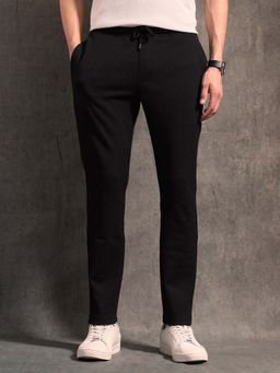 U.S. Polo Assn. Denim Co. - Men'S Textured Black Track Pants