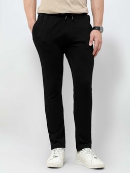 U.S. POLO ASSN. - Men'S Solid Regular Fit Track Black Pants