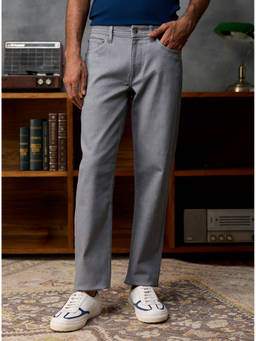 Andamen - Men Grey Denim Stretch Jeans