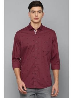 Louis Philippe - Maroon Casual Shirts