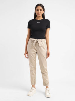 Levi's - Women's High Rise Beige Regular Fit Pant (Set of 2)