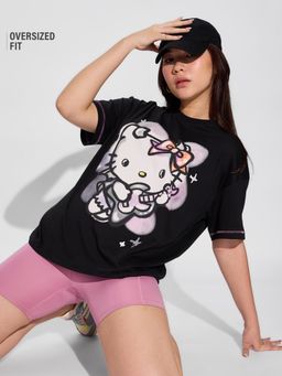 The Souled Store - Official Hello Kitty Rockstar Women Oversized T-Shirts