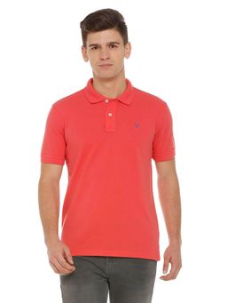 Allen Solly - Men Red Polo T-Shirt