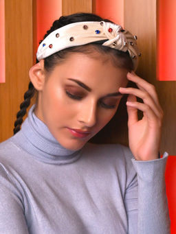 Odette - Off-White Sparkling Hairband