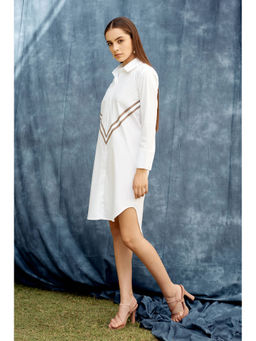 ANYSA - Ivy Striped Shirt Dress