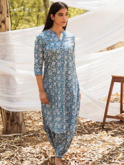 Mera Rang - Samiya Long Kurta with Salwar (Set of 2)