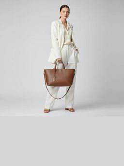 GAYA - Roma Small Brown Tote Bag