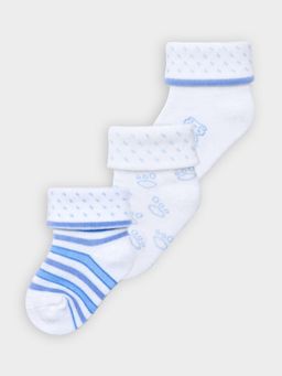 Mi Arcus - Printed Design Socks White (Pack of 6)