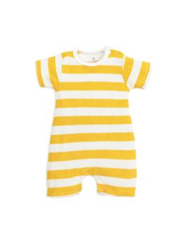 Honcho Baby - Terry Romper for Baby Yellow Rugby Style