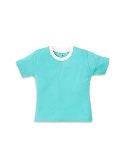 Honcho Baby - Baby Boys and Girls Regular Fit Cotton T-shirt - Turquoise