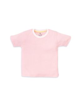 Honcho Baby - Baby Boys and Girls Regular Fit Cotton T-shirt - Pink