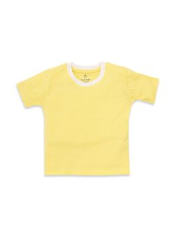 Honcho Baby - Baby Boys and Girls Regular Fit Cotton T-shirt - Yellow