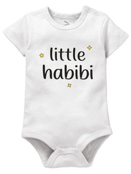Zeezeezoo - Little Habibi Baby Romper - White
