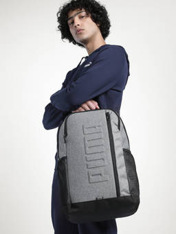 Puma - Unisex S Heather Backpack Grey