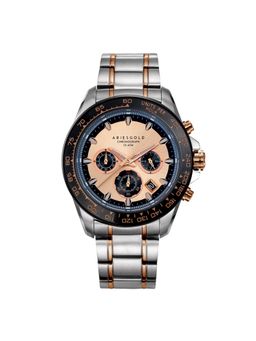 Aries Gold - Monza Chronograph Watch With Sapphire Glass For Men- G 7024 Sbkrg-Rg
