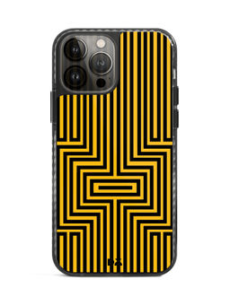 DailyObjects - Maze Ochre Stride 2.0 Case Cover For iPhone 13 Pro Max-6.7-inch