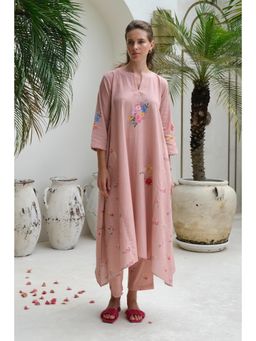 Roza - Pret Pink Floral Rosita Kurta with Pant (Set of 2)