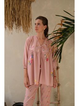 Roza - Pret Pink Floral Rosita Top
