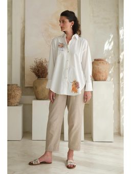 Roza - Pret White Floral Savannah Shirt