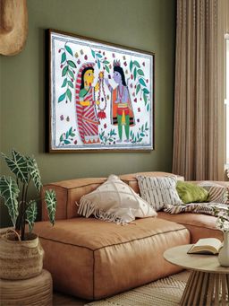 The Art House - Abstract Painting Multicolor (40X30 Inches)