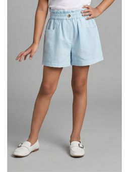 TINY GIRL - Girls Blue Nylon Shorts