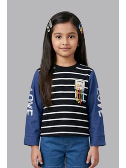 TINY GIRL - Girls Black Polyester Top