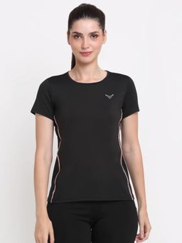 INVINCIBLE - Black Womens Slim Fit T Shirt