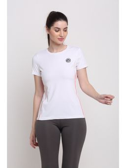 INVINCIBLE - White Womens Slim Fit T Shirt