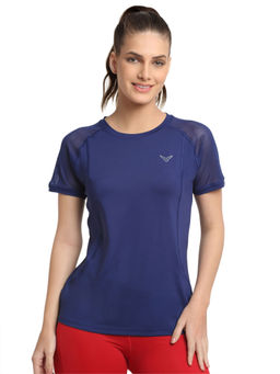 INVINCIBLE - Navy Womens Regular Fit T Shirt