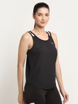 INVINCIBLE - Black Womens Strappy Tank Top