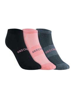 SKECHERS - 3 Peice Unisex Microfiber Non Terry Grey Socks