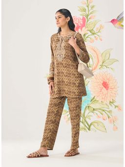 Lakshita - Olive Abstract Printed Co-ord Set